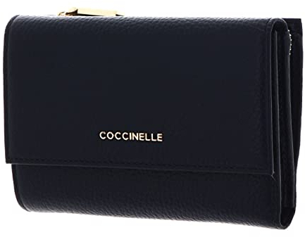 Coccinelle Metallic Soft Wallet Grainy Leather Midnight Blue