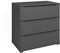 Vicco Kommode Ruben, Kommodenschrank, Anthrazit, 80.2 x 77.6 cm mit 3 Schubladen