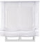 Estores Basic - Pachetto Faltrollo ohne Stäbe, Paketrollo transparent weiß, 90 x 175 cm