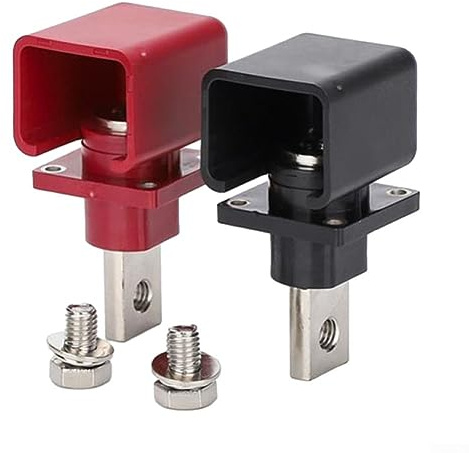 All-copper Lithium Post, 2PCS 300A All-copper Lithium for SNAP-ON Shield Terminal Connector Energy Storage Terminal