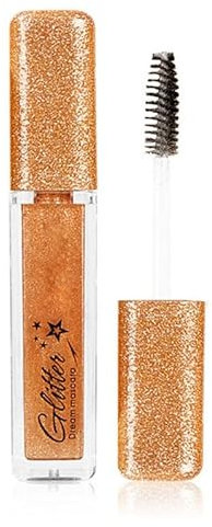 Glitter Mascara Diamond Sparkling Colourful Mascara, Anti-Schmiermittel funkelnden bunten Augen Make-up-Tool für Hochzeiten Bühnen Musikfestivals (golden)