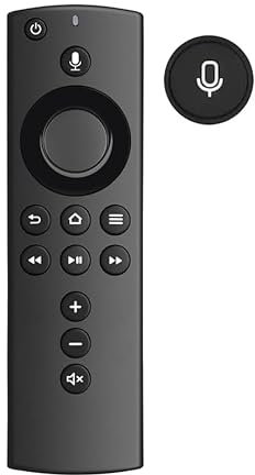 L5B83H - Mando a distancia de repuesto para TV Stick con función de voz para AMZ 2ª generación TV Cube, Smart TV Stick 4K, TV Stick 1ª generación y 2ª generación