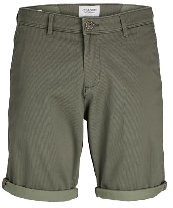 JACK & JONES Mens Jpstbowie Jjshort Sa Printed Sn Chino, Olive Night, XL UK