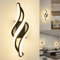 LED Wandleuchte Innen, 22W Wandlampe,Modern Innenwandleuchte,3000K Warmweiß Wandbeleuchtung,Up Down Innenleuchte Wandlichter,gebogene Design wandleuchten für Wohnzimmer Schlafzimmer Treppenhaus Flur