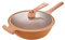 AENZA vaporizador de cerámicas wok, olla de Wok antidherente, utensilio de cocina de vapores múltiples, olla de vapores de cerámicas con tapa, sarten wok, juego sartens antidherentes 32cm