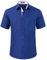 HISDERN Men's Short Sleeve Navy Blue Shirt Regular Fit Formal Casual Button Down Business Shirt with Chest Pocket,2XL