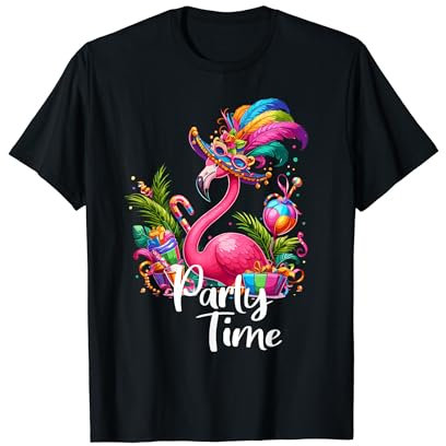 Flamant rose fête le week-end carnaval vacances exotique T-Shirt