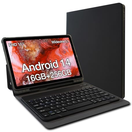 AGM PAD P2 Tablet 11 Zoll- 2024 Neueste Android 14 Tablet mit Tastatur und Stift (2024), 16(8+8) GB RAM+256GB ROM/TF 2TB, FHD Display, MTK G99, Dual SIM, 50MP+8MP/Widevine L1/GPS/Kompass/OTG