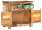 QZZCED Multifunktionales Sideboard Schrank Wohnzimmerschrank Sideboard 70x35x65 cm Altholz Massiv für Wohnzimmer, Küche, Korridor