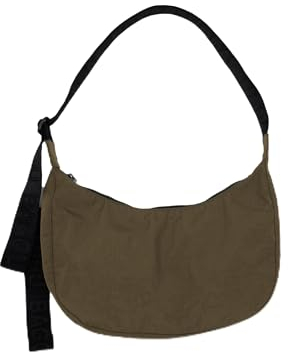 BAGGU Mittelgroße Nylon-Halbmondtasche, Algen