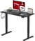 SANODESK Höhenverstellbarer Schreibtisch 120 x 60 cm Schreibtisch Höhenverstellbar Elektrisch Ergonomischer Steh-Sitz Tisch Computertisch für Heimbüro Homeoffice(schwarz)