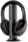 DEARBIRDER Wireless Stereo TV Headphones, Professional Black Monitoring Headphones Hi-Fi FM Radio Headphones - 5 in1 Wireless Over-Ear Headset