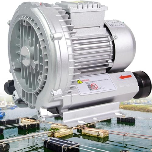 DPQYJPP Aérateur Ventilateur Vortex Haute Pression, Ventilateur à Canal latéral, Ventilateur Vortex, Ventilateur régénératif pour l'aquaculture pour Le soufflage ou l'aspiration d'air,850w