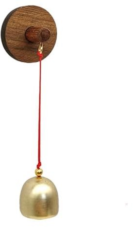 Campanello apriporta – Campanello a in legno, campanello d'ingresso per porta del negozio | Campanello vintage creativo in metallo, adesivo unico in legno per inaugurazione della casa, cortile,