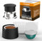Triplot Kit de capsules Vertuo réutilisables, 100 couvercles en aluminium de 63 mm, siège en silicone, doseur à café, entonnoir en acier inoxydable pour remplir les capsules Nespresso Vertuo (capsules