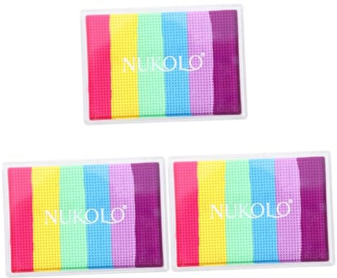 minkissy 3 Cajas De Pasta De Pintura De Tiras De Arco Pintura Facial Colorida Pintura Facial Pastel Festival Pintura De Maquillaje Suministros De Pintura Facial Para Adultos