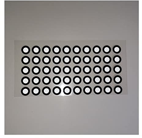 MEIVIYA 3D-Scan-Marker 1000 Punkte 3D-Scanner-Marker lokalisieren stark reflektierende Zielpunkte Messpunkt(3 * 7)