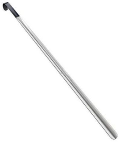 ZOMAKE Extra Long Chausse Pied - 80CM Metal Chaussé Pied Manche Longue Chausse-pieds Inox Grand Chausse Pieds,Chausse-Pied Acier Inoxydable pour Hommes Femmes(1 Pièces Argent B)