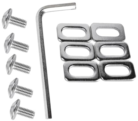 Sarini Jeu de vis, rondelles et entretoises de cale pour pédales de vélo Look KEO, Kit de Fixation de cale Durable pour Chaussures de vélo de Route