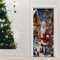 21 SHOP® Copri Porta Copriporta Natalizio di Natale con Babbo Natale elastico 90 x 210cm Copertura Decorazione