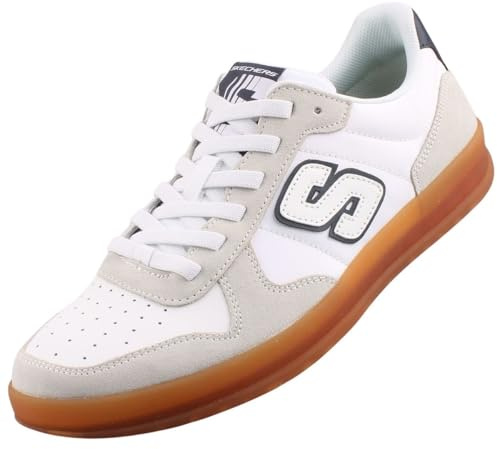 Skechers Men's Trainers, Sports Shoes, White, 8 UK