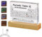 IGTOPS Periodensystem mit Echten Elemente, 160 * 120 * 27mm Acryl Periodic Table of 83 Elementen with LED-Basis Tischlampe, Chemie Elementen Studium Poster, Periodensystem Display Geschenk