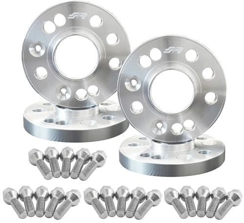 SIMONI RACING Kit Vorder- und Hinterachs-Distanzscheiben, 12mm und 12mm, mit Schrauben, Kompatibel mit Fiat, Abarth