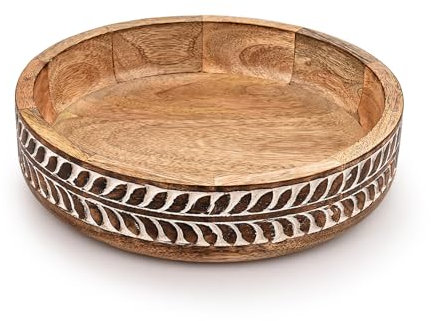 Indus Lifespace Salad Bowl Round Serving Bowl for Fruits or Salads, Cereal, Corn Flake for Family Gatherings and Dinner Parties (10 X 10 X 2.5'')