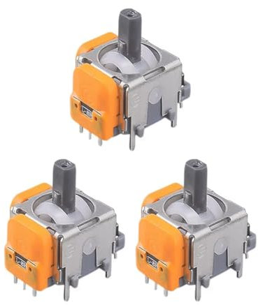 Kayfg 3 Pack 3D Módulo de Joystick Analógico para Hall Electromagnética Pulgar Controlador Joystick Sensor Accesorios