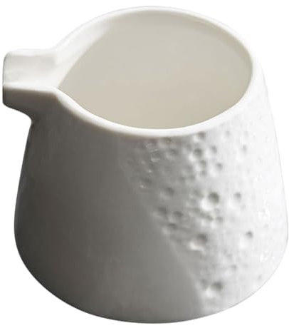 Mikinona Brocca del latte sciroppo schiuma scrematrice contenitore del latte in ceramica brocca per salsa crema di latte distributore di latte piccola salsiera brocca di crema bianca