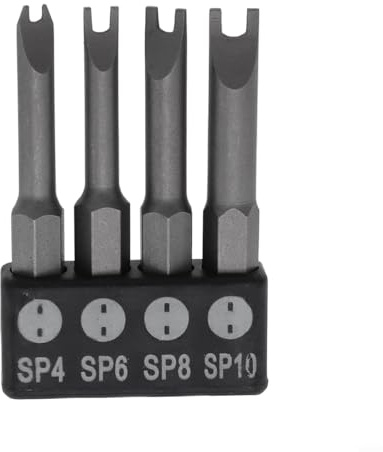 Ensemble d'embouts de tournevis avec triangle pour embouts en Y à trois points, tige hexagonale de 6,35 mm, pour outils de réparation de perceuse électrique (type U)