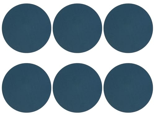 sourcing map 25 Stück 220 mm Schleifscheibe Körnung 240 Klett-Schleifpapier Exzenterschleifer Pads für Holzbearbeitung, Metall, Steinschleifen und Polieren, Blau