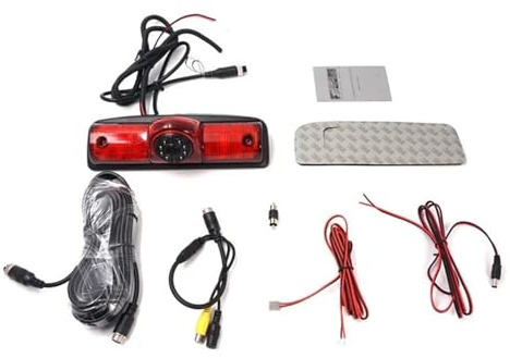 Webcam Recul Voiture LED-bromsljuskamera Vattentät Bakre Kamera Night Vision Backkamera För Ram För Promaster Cargos Van