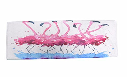 A.Monamour Badematten Badteppiche Badvorleger Lustige Rosa Flamingo Vögel Tanzen Ballett Weiche Mikrofaser Flanell Absorbierende Bad Teppiche Dekorative Matten Für Bad Boden Teppiche Fußmatten