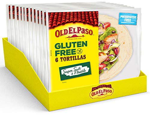 Old El Paso Gluten Free Tortilla Wraps 216g(Pack of 12)