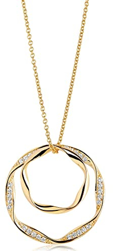 Sif Jakobs Jewellery Damen-Kette Cetara Due Grande 925er Silber Zirkonia