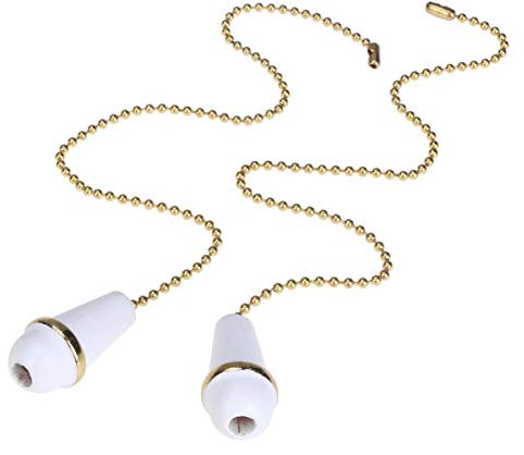 2 piezas de cadena de araña vintage de nogal, colgante de madera, extensión de cadena, adorno de lámpara de moda para lámpara de techo, cadena de ventilador ( )