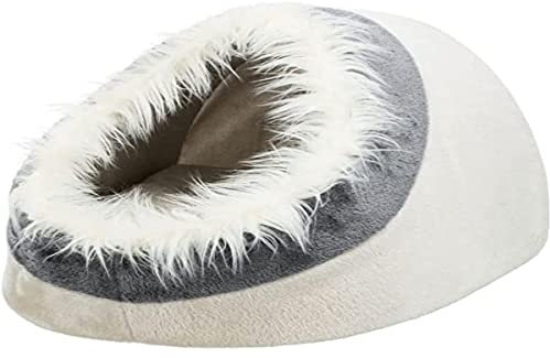 TRIXIE Minou Soft Höhle, 41 × 30 × 50 cm, Beige/Grau