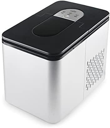 Lacor - 69340 - Máquina de hacer Hielo NORD, Hielera Eléctrica, 9 Cubitos de Hielo en 8 min, Producción Automática y Silenciosa: 12 kg en 24h, Incluye Pala y Cestillo, Libre BPA, 36 x 24 x 33cm