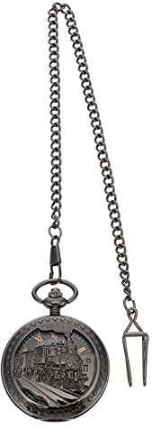 UKCOCO Vintage Taschenuhr Mechanisch Mit Halskette Aus Legierung Für Erwachsene Als Kleidungsdekor-Accessoires Leicht Tragbar