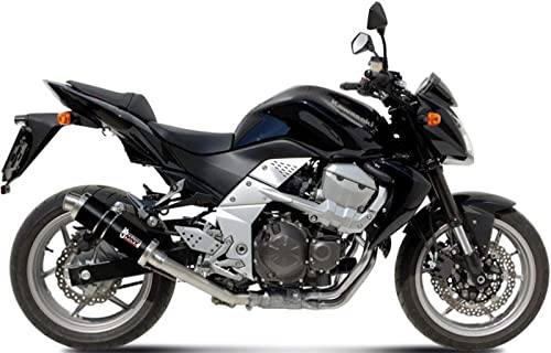 MIVV Pot d'échappement gp inox noir compatible avec Kawasaki Z 750 z750 2007 2008 2009 2010 2011 2012 2013 2014