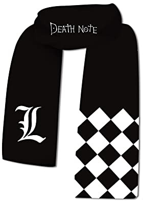 Jiumaocleu Death Note Schal Anime Merch weicher warmer Plüschschal doppelseitig bedruckte Schals für Frauen Kinde