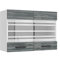 Belini Hängeschrank Küche, Küchenschränke SGW. Breite 80 cm. Oberschrank mit 2 Türen, Küchenhängeschränke, Wandschrank Hängend, Glamour Wood