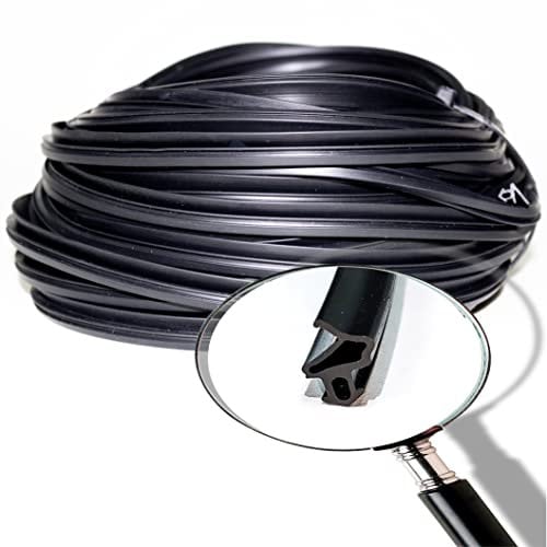 fensterdichtungen kunststofffenster|fensterdichtung holzfenster|S-1172 schwarz|50M|fenster dichtung|gummi dichtband PVC-U fensterdichtung|dichtung fenster|haustür dichtung|fenster dichtungsgummi