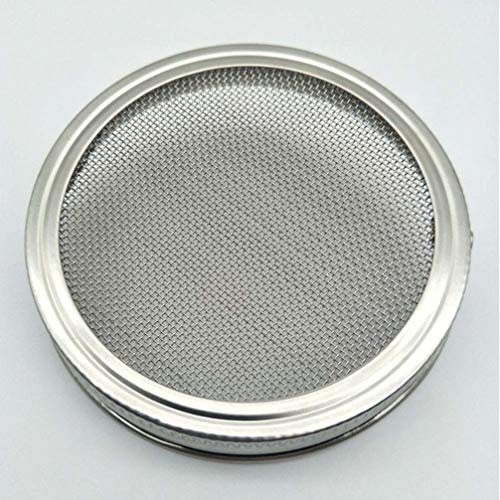 Operitacx 3st Keimglas Für Sprossen Sprießende Deckel Kresse Anzuchtschalen Spitzen Mesh-Deckel Keimger?t Fermentiergewichte Keimdeckel Samenkeimungssieb Sprossengarten Breiter Mund Filter
