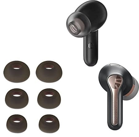 kwmobile 6X Polster kompatibel mit SoundPeats Capsule 3 Pro - 3 Größen - Silikon Ohrstöpsel In-Ear Kopfhörer