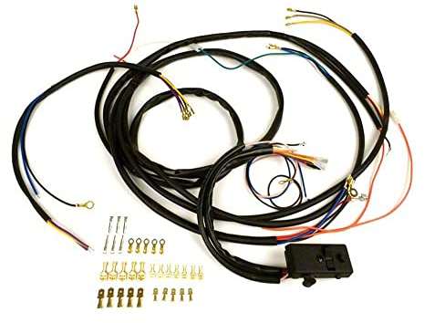 BGM Kabelbaum Conversion Kit (inkl. Lichtschalter) Vespa AC Umrüstung auf Elektronische Zündung kompatibel für Vespa Smallframe V50 Special