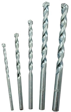 2pc Masonry Drill Bit - Tungsten Carbide Tip - For Stone Concrete Brick Drills Bits (4mm x 150mm)