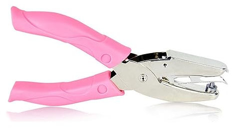 Perforatrice polyvalente en métal en forme de cœur, 5 options de motifs uniques, tenue à la main et avec poignée douce, pour l'artisanat, les vêtements, les tags, les projets de bricolage, les