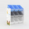 Duffy® Kids Toy Storage Units, 3 Tier Children's Toy Organiser Shelf with 6 Removable Bins Boxes, Wooden Organiser Rack for Nursery Playroom (White With Bins)